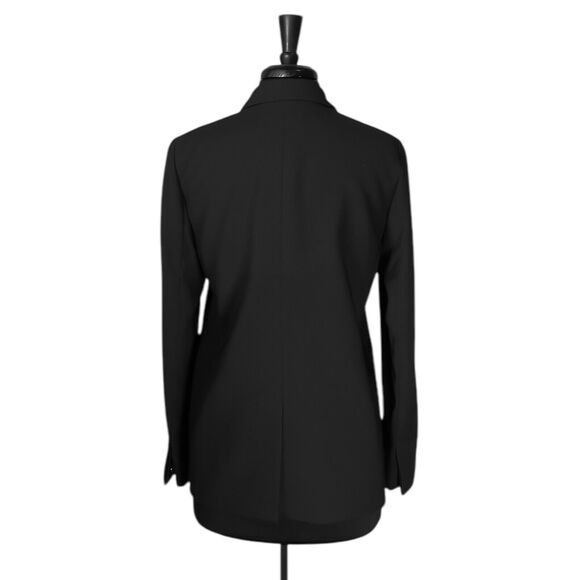 Madewell Women's Blazer Black Double Breasted Snap Button Office Suit Jacket 8 - Picture 2 of 10